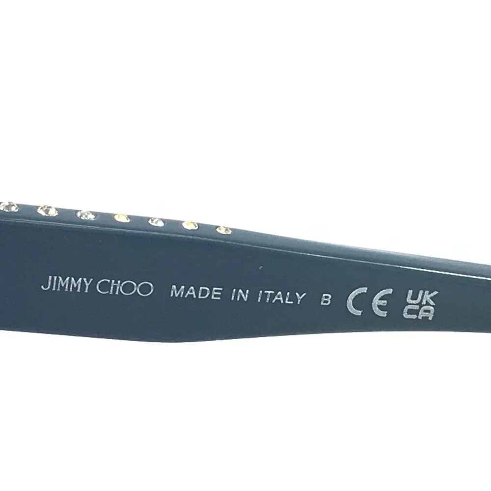 Jimmy Choo Eyeglasses Frame JC3004B 5012 Shiny Blue Butterfly Crystals 54-16-140